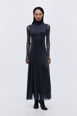 H&M - Women Blue Shimmering Maxi Dress