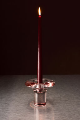 H&M - Pink High Glass Candle Holder