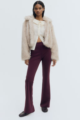 H&M - Women Red Flared Trousers