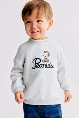 H&M - Boys Grey Printed Sweatshirt