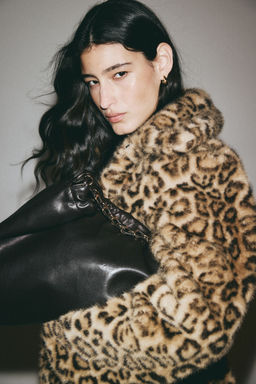 H&M - Women Beige Shoulder-Pad Jacket