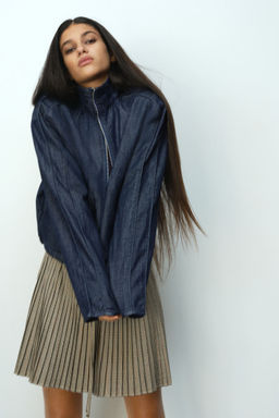 H&M - Women Blue Sporty Denim Jacket