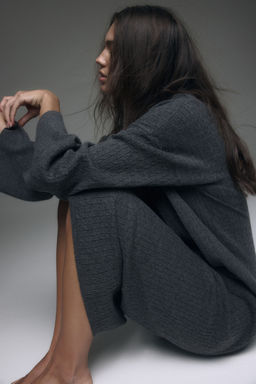 H&M - Women Grey Cable-Knit Dress