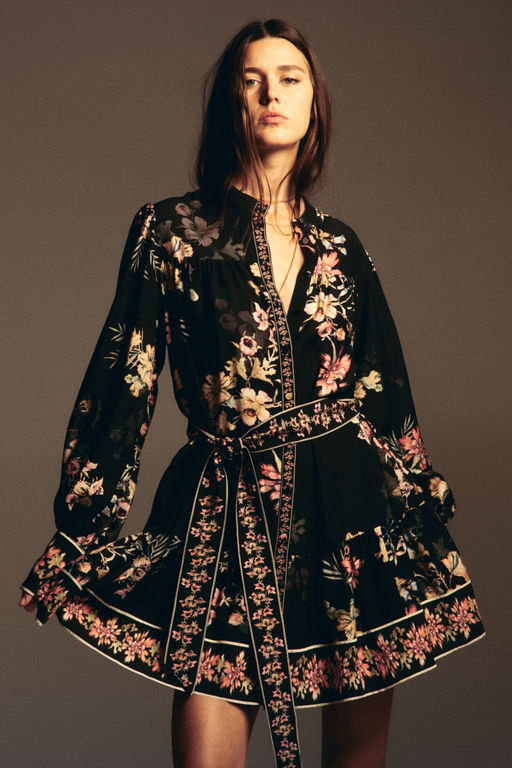 Buy H&M Tie-Belt Tunic Dress (XXS) Online