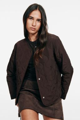 H&M - Women Brown Quilted Nylon Jacket