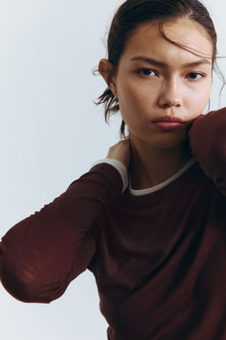 H&M - Women Brown Wool-Blend Top