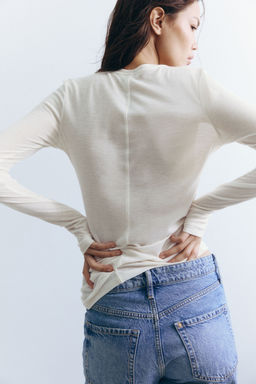 H&M - Women White Wool-Blend Top