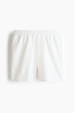 H&M - Men White Textured Jersey Shorts