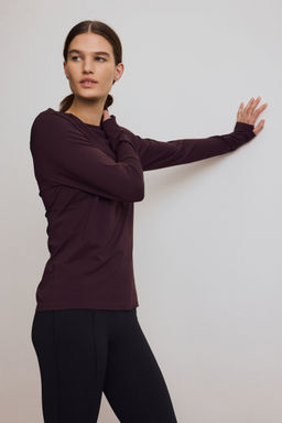 H&M - Women Red Seamless Sports Top With Drymove