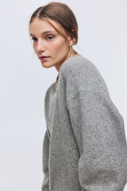H&M - Women Grey Oversized Jumper