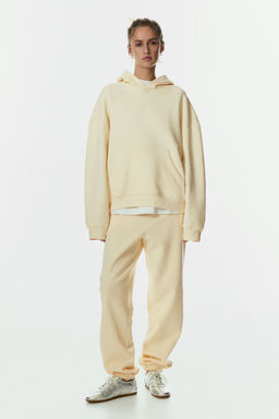 H&M - Women Yellow Cotton-Blend Sweatpants