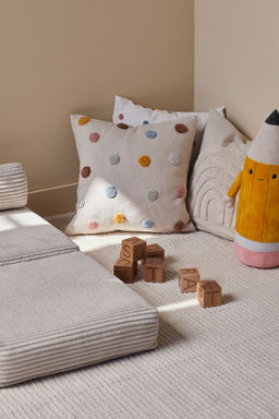 H&M - Beige Cotton Cushion Cover