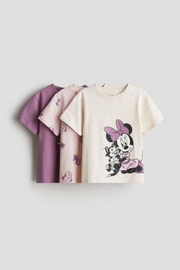 H&M - Girls 3-Pack Printed Jersey Tops
