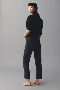 H&M - Women Grey Slim Fit Mom High Ankle Jeans