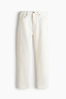 H&M - Women White Slim Fit Mom High Ankle Jeans
