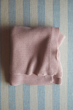 H&M - Pink Moss-Stitched Cotton Baby Blanket