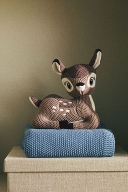 H&M - Blue Moss-Stitched Cotton Baby Blanket