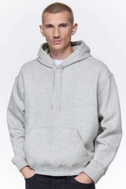 H&M - Men Grey Loose Fit Hoodie