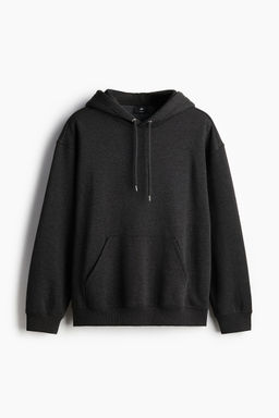 H&M - Men Black Loose Fit Hoodie