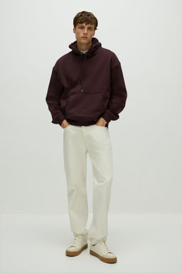 H&M - Men Purple Loose Fit Hoodie