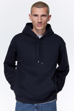 H&M - Men Blue Loose Fit Hoodie