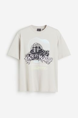 H&M - Men Green Loose Fit T-Shirt