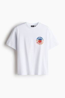 H&M - Men White Loose Fit T-Shirt