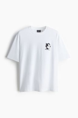 H&M - Men Green Loose Fit T-Shirt