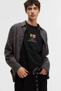 H&M - Men Green Loose Fit T-Shirt