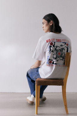 H&M - Men White Loose Fit T-Shirt