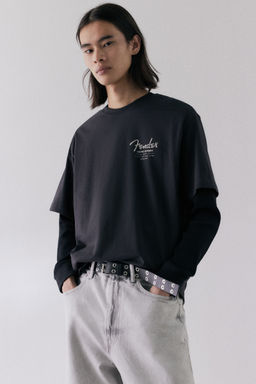 H&M - Men Green Loose Fit T-Shirt