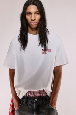 H&M - Men White Loose Fit T-Shirt