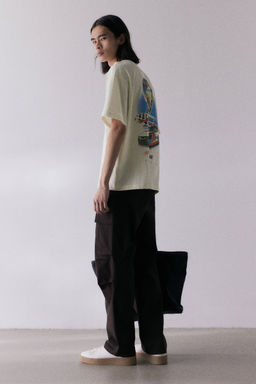 H&M - Men Green Loose Fit T-Shirt