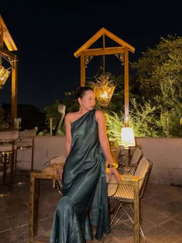 Contemponari - Green Emerald Midi Dress