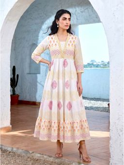 Mamicha - Yellow Aavya Sunlit Tiered Dress