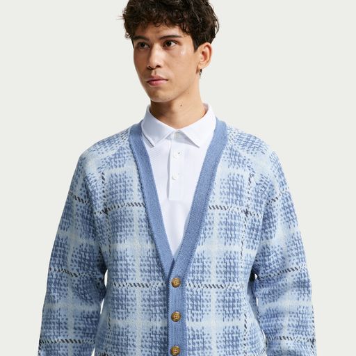 Nike Tartan - Men's Loose Golf Cardigan