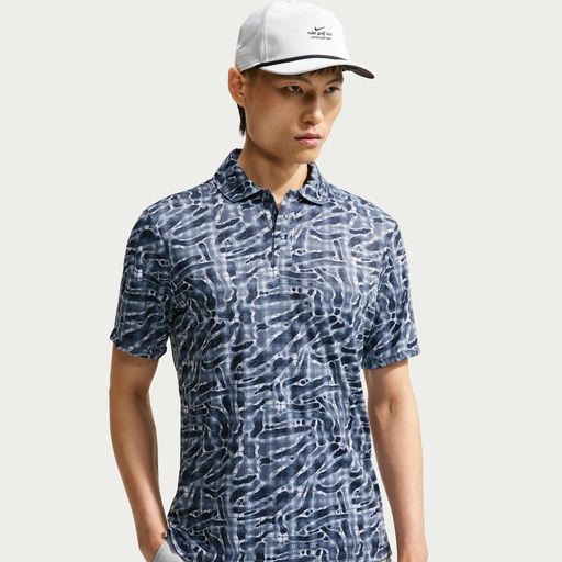 Nike Par - Men's Dri-FIT Tartan Camo Print Golf Polo