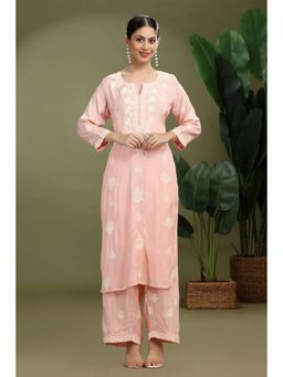 Cotton Culture - Women Pink Pure Cotton Floral Co-Ord Set