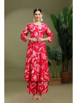 Cotton Culture - Women Pink Pure Cotton Floral Co-Ord Set