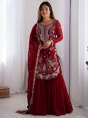 Red color option, Sold out, Currently selected