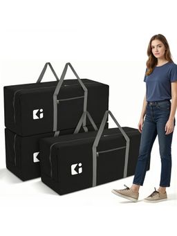 Kuber Industries - 3 Pcs Blankets/Clothes Storage Bag