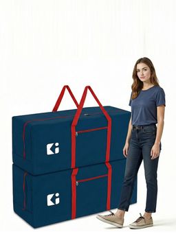 Kuber Industries - Blankets/Clothes Storage Bag (Pack Of 2)