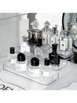 ARHAT ORGANIZERS - Triple-Tier Clear Display Shelf - Space-Saving Modern Storage Solution