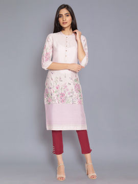 w kurti pink colour