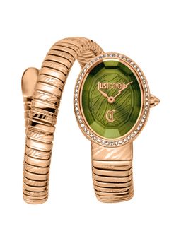 Just Cavalli - Women Velina Olive Dial Analog Watch - JC1L353M0095 (M)