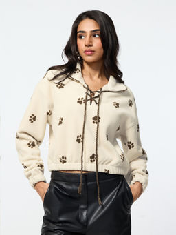 The Souled Store - TSS Originals Paw Trail Women Oversized Sweatshirt