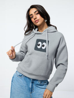 The Souled Store - TSS Originals Just Stay Home Women Oversized Hoodie