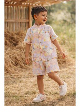 Funny Bones - The Dreamy Sea Life Print Premium Linen Co-Ord Set