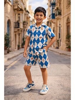 Funny Bones - The Wonderfest Caravan Print Premium Linen Co-Ord Set