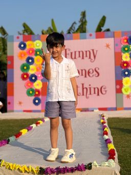 Funny Bones - Pristine Play Premium Linen Shirt With Short